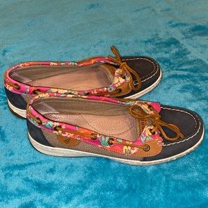 Cute Sperry Top-Sider with Floral Design!